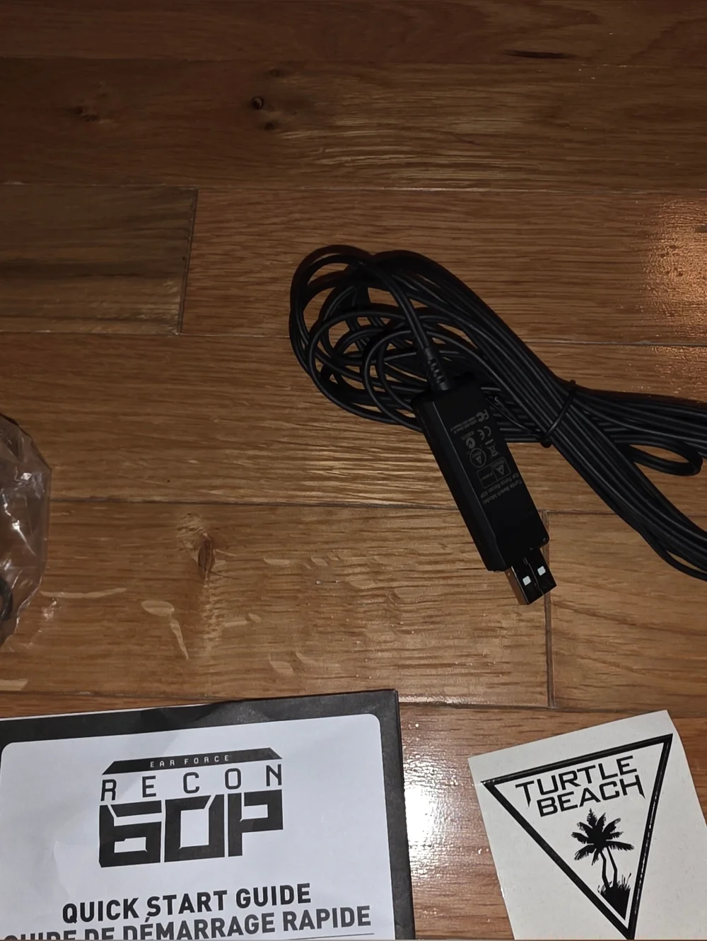 TURTLE BEACH HEADSET 60P RECON ACCESSORIES MOUTH PIECE CABLES STICKER QUICKGUID